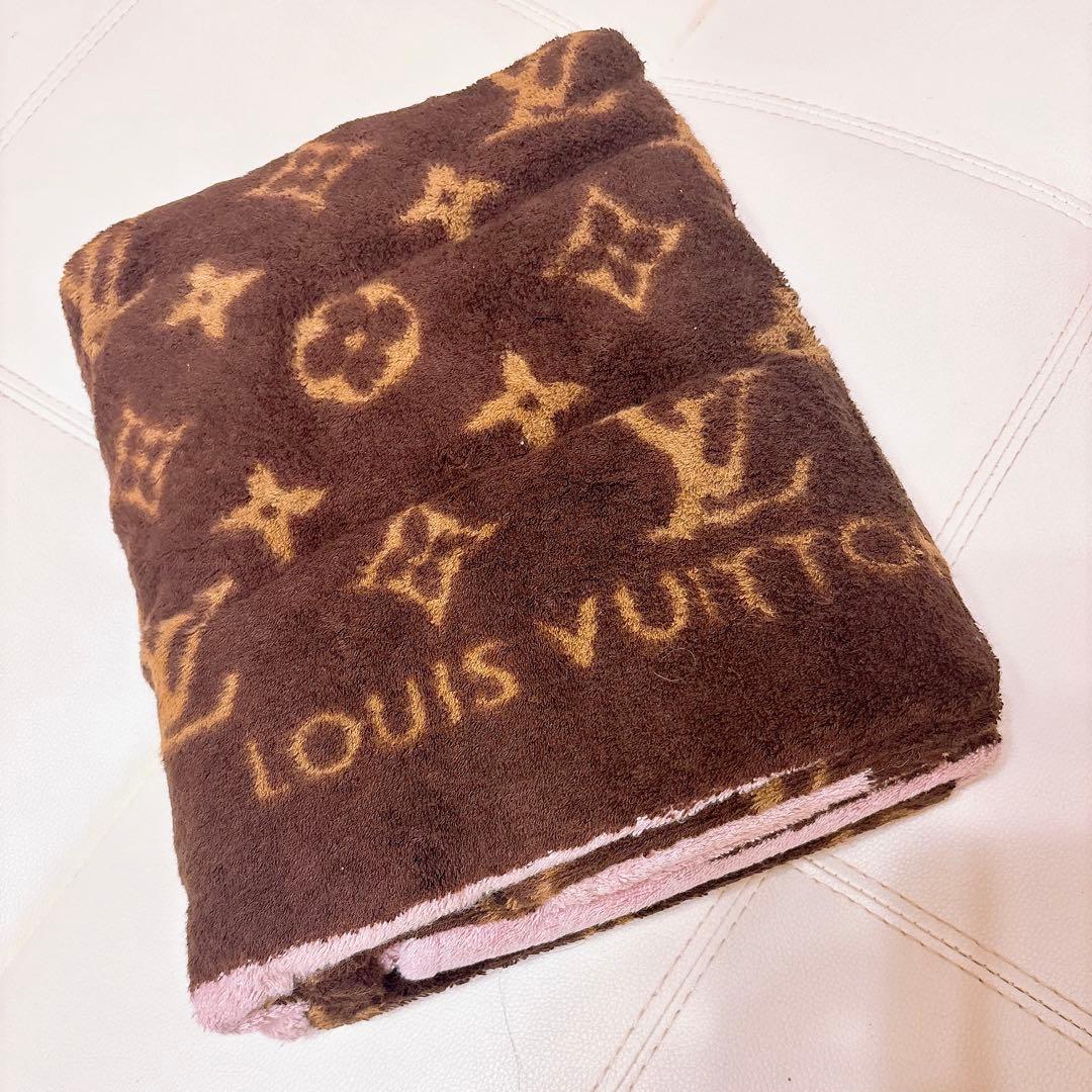【美品未使用】LOUIS VUITTON ピンク　ビーチタオル　タオルケット