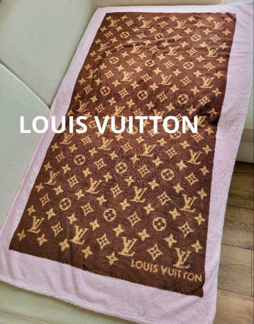 【美品未使用】LOUIS VUITTON ピンク　ビーチタオル　タオルケット