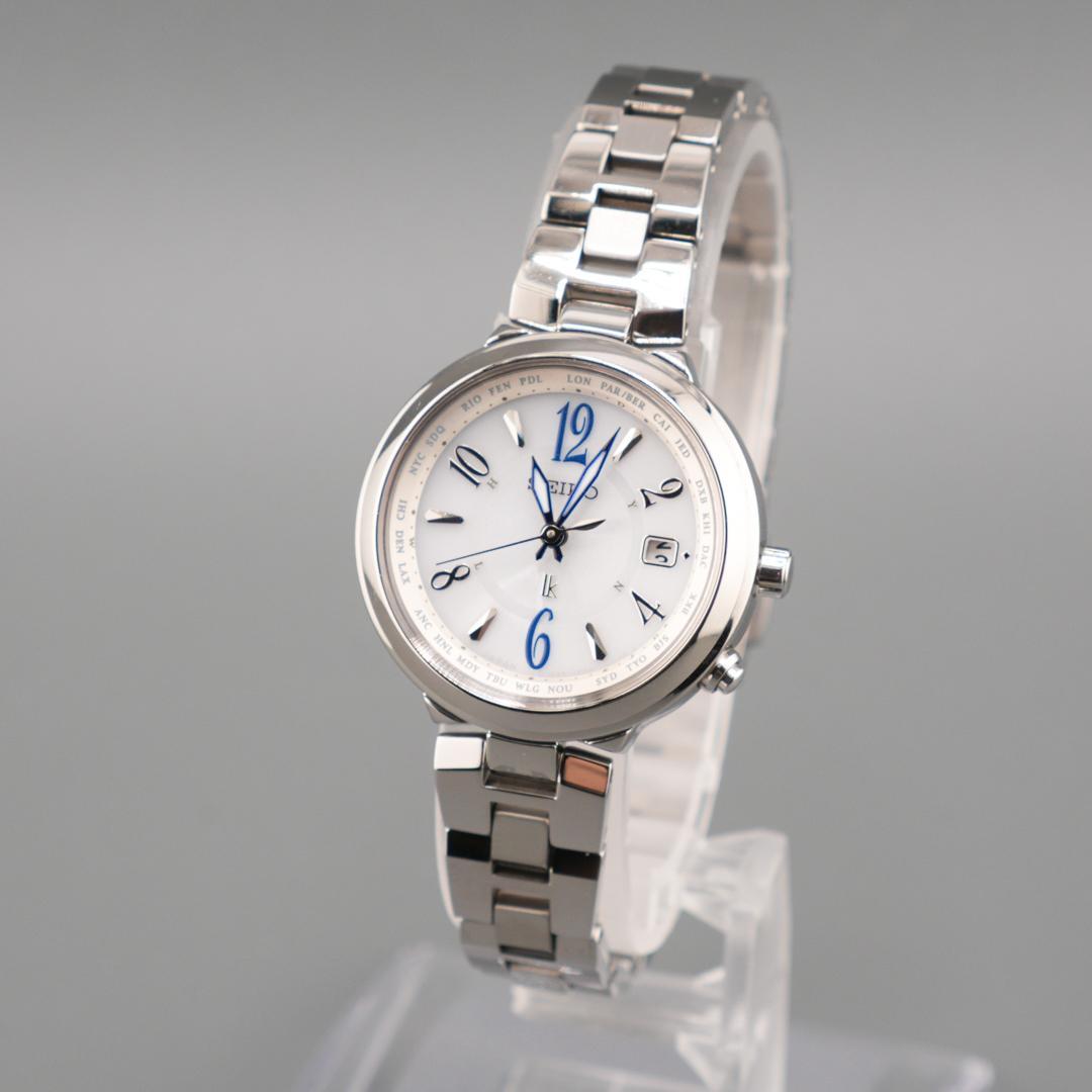 稼働 SEIKO LUKIA デイト 腕時計 新品電池 クォーツ