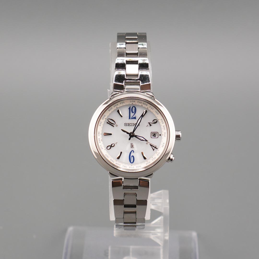 稼働 SEIKO LUKIA デイト 腕時計 新品電池 クォーツ