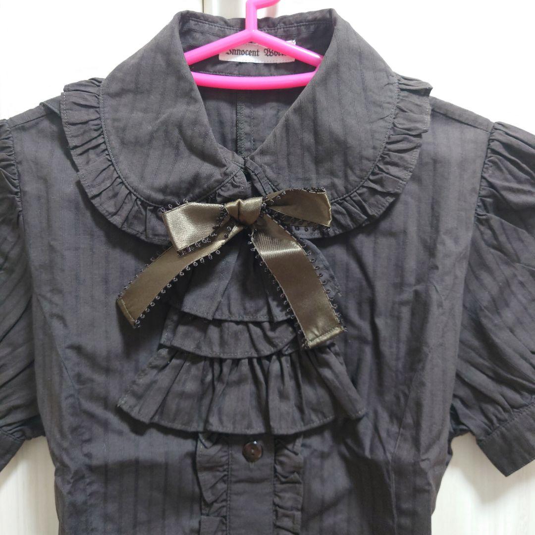 イノセントワールド　ジャボ付きブラウス