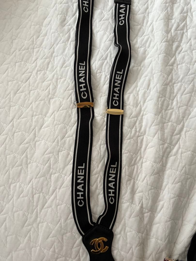 【タイムセール】CHANEL ヴィンテージシャネル サスペンダー