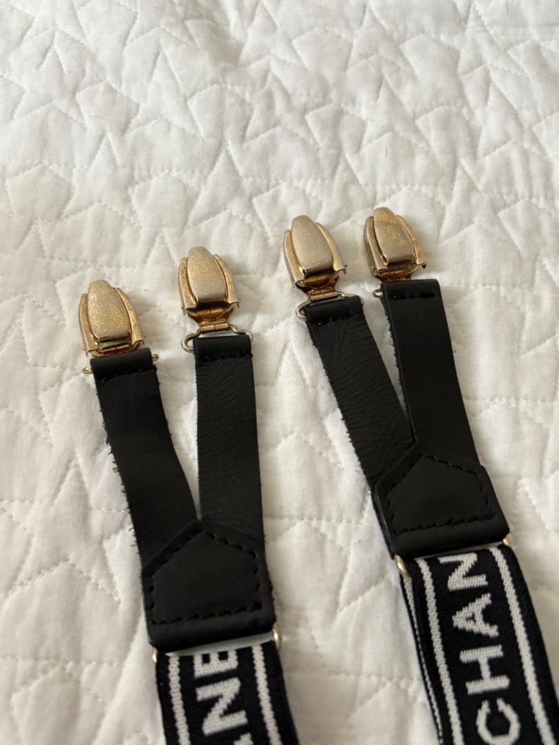 【タイムセール】CHANEL ヴィンテージシャネル サスペンダー
