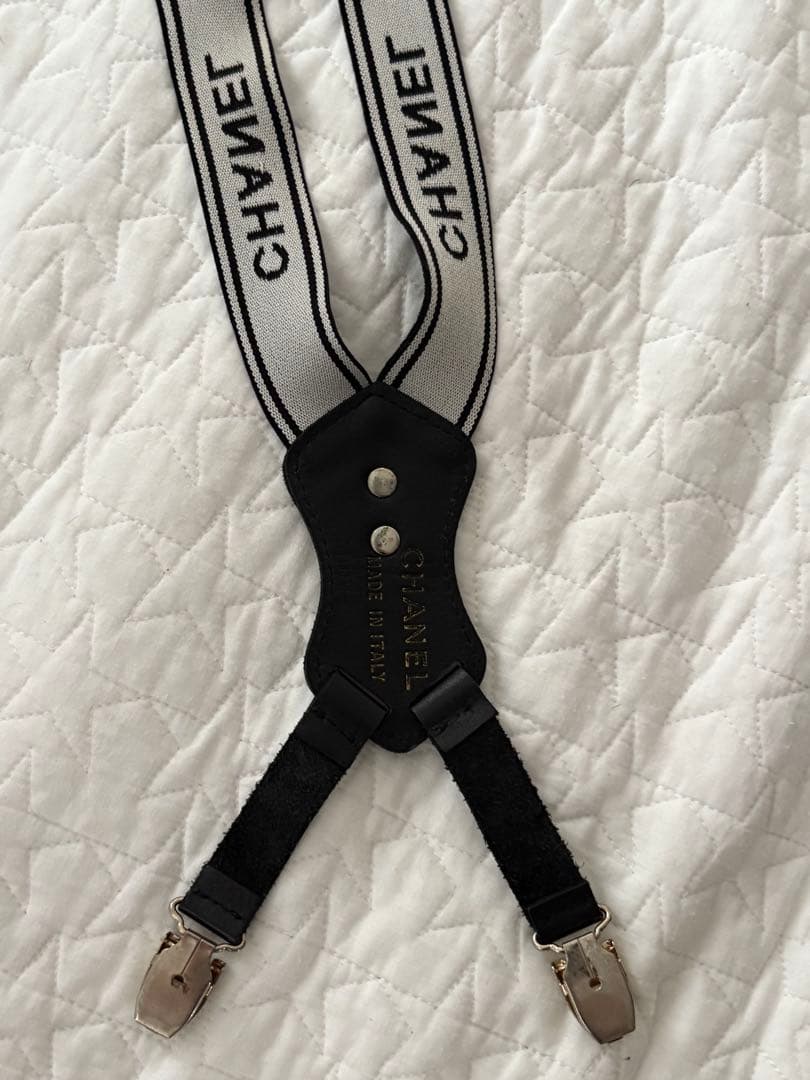 【タイムセール】CHANEL ヴィンテージシャネル サスペンダー