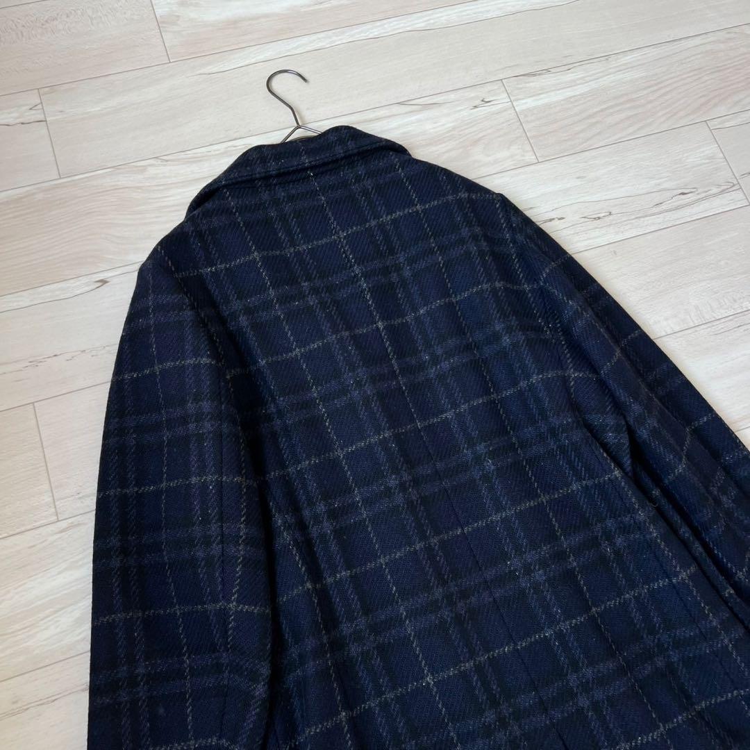 BURBERRY LONDON ロングコート チェック ウール イギリス製