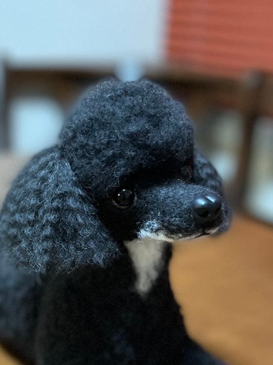 羊毛フェルト　トイプードル　ブラック