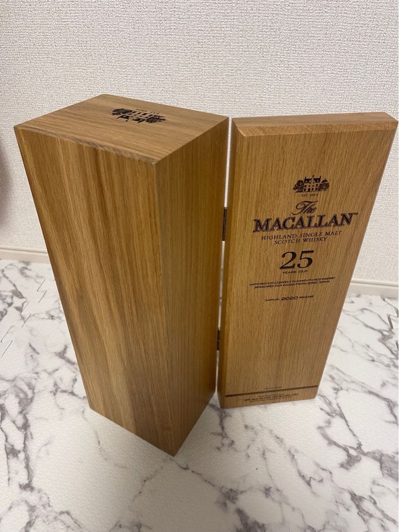 マッカラン25 空箱　空瓶　2セット