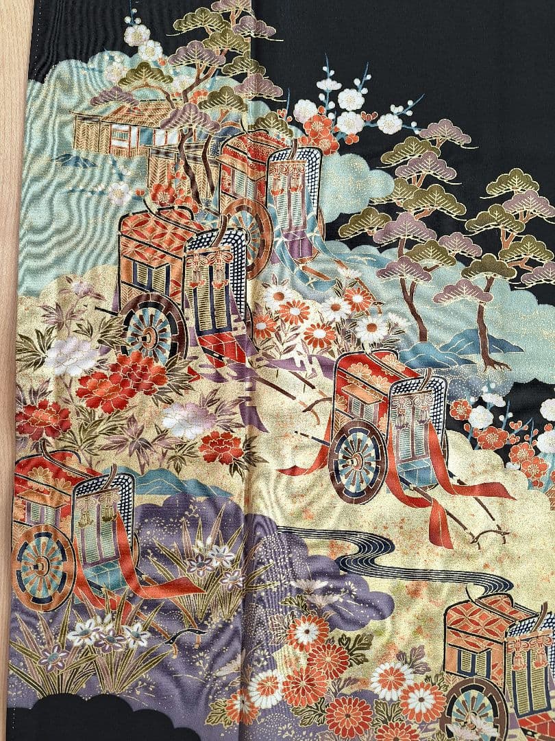 着物リメイクワンピース3657