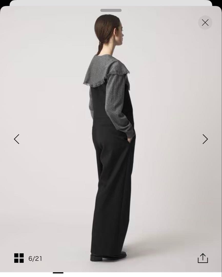 drawer ドゥロワー　WINTER1 12Gショールカラーニット　サイズ1