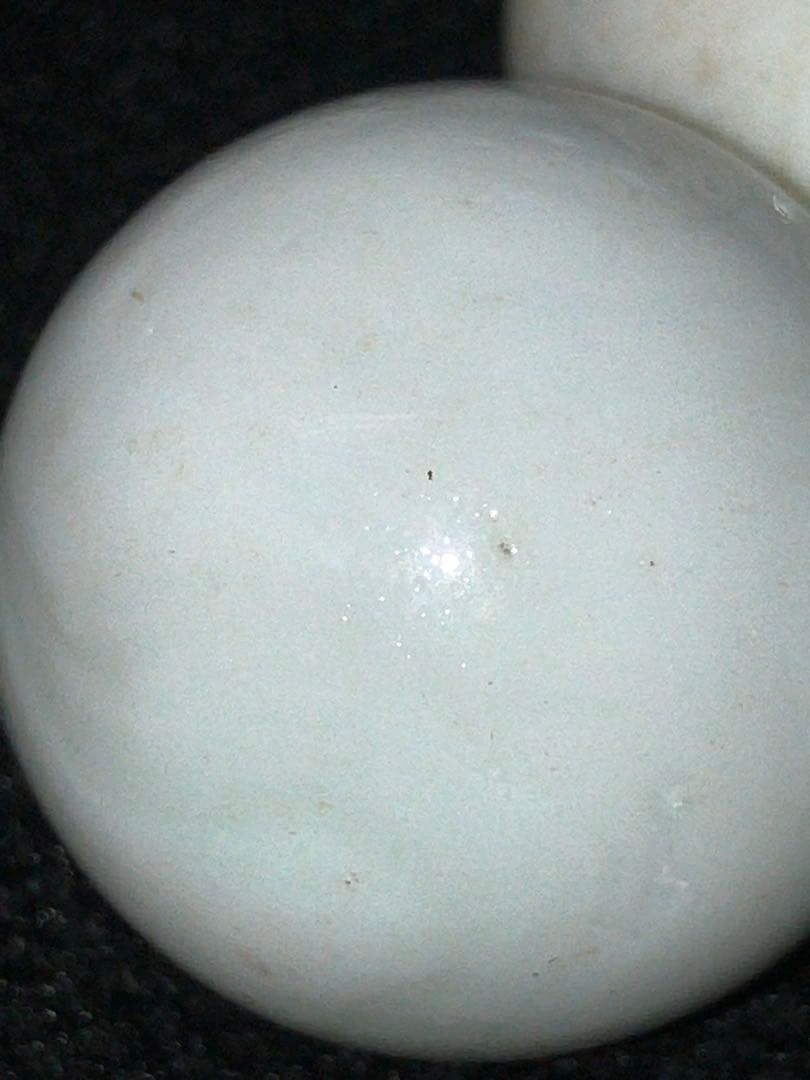 B級乳白色ガラス玉　25mm 1000個