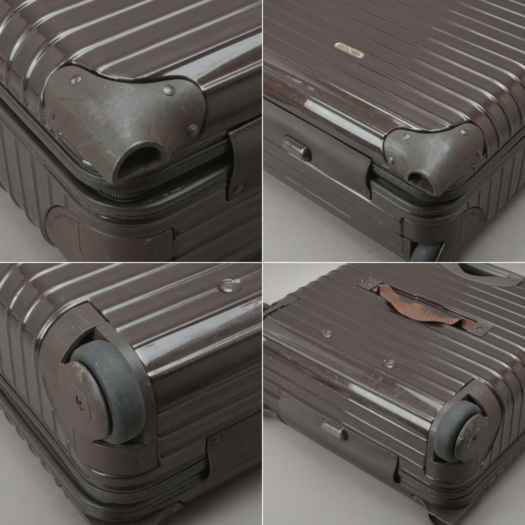 RIMOWA◇リモワ サルサデラックス キャリーバッグ ポリカーボネート 茶