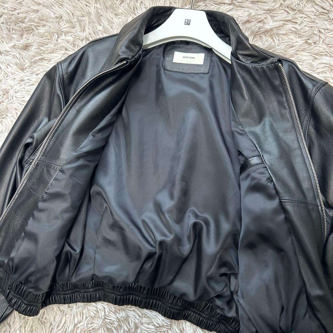 ohotoro A2 lambskin jacket レザージャケットラムスキン