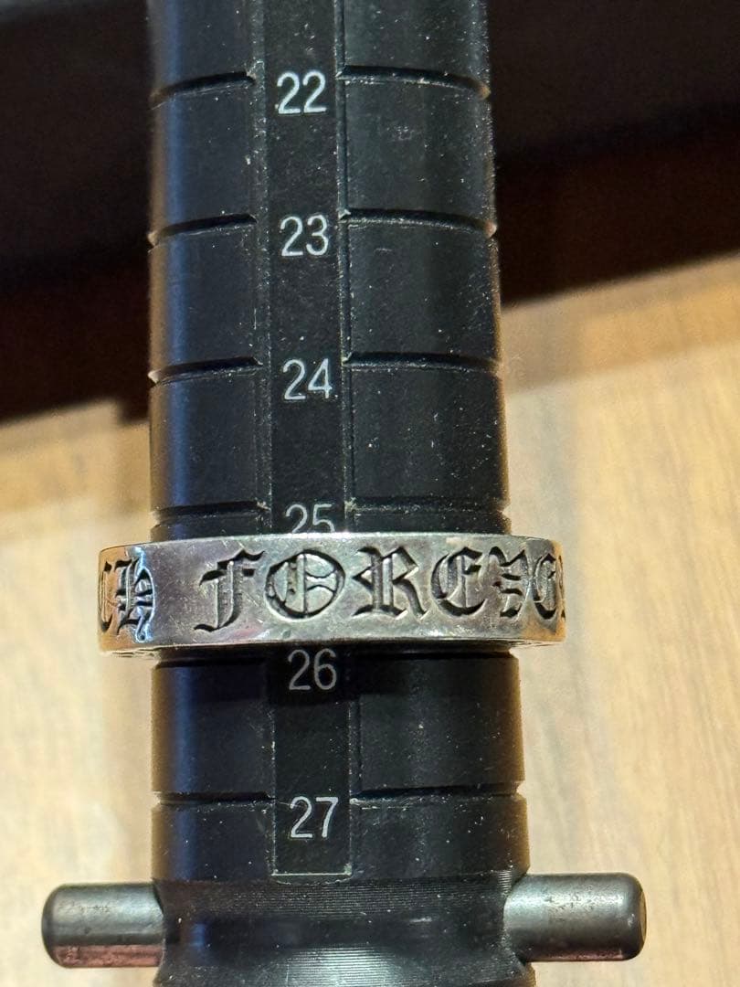 付属品有り　クロムハーツ　スペーサーリング　forever 25号〜26号