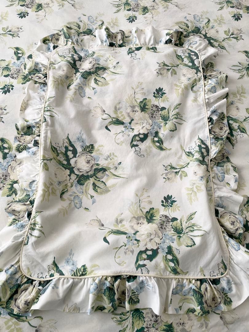 ローラアシュレイ デュべカバー ダブル 英国製 USED