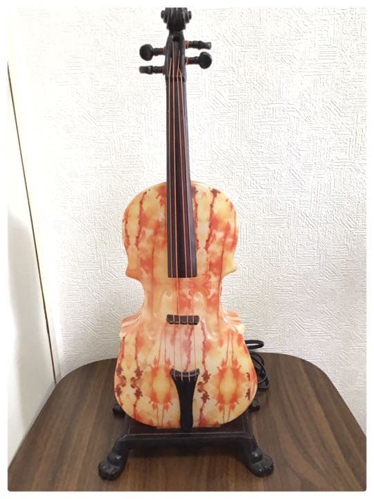 ◆セット売り！◆バイオリンランプ◆フォトスタンド◆アンティーク◆骨董◆オシャレ◆