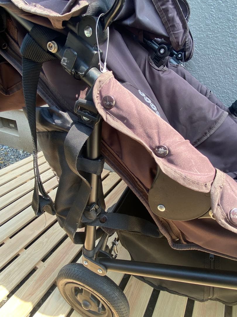 美品★エアバギー ココダブル 双子用ベビーカー　バギーボード　セット付き