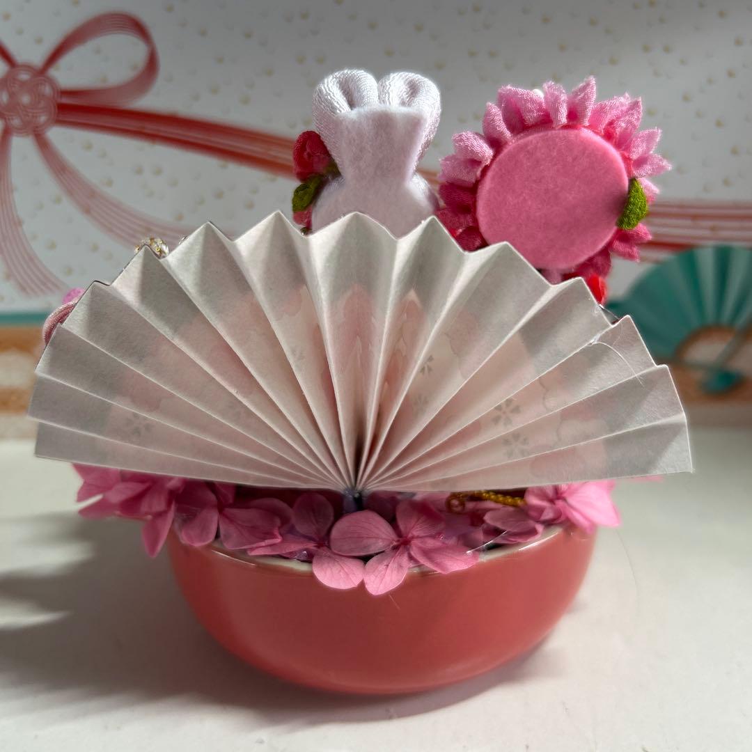 しょりん❣️春いっぱいのアレンジ❣️桜の木、薔薇、お団子、蝶々リボン❁⃘*.゜