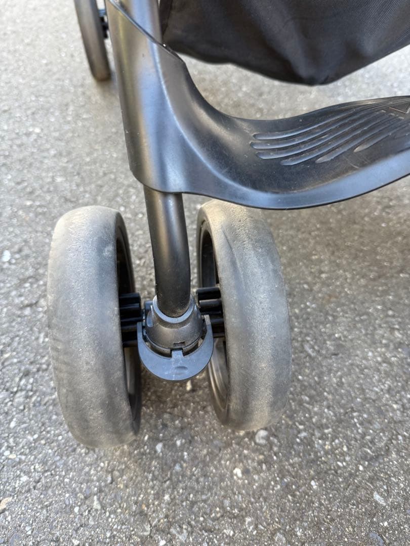 kinderwagon 2人乗りベビーカー グレー