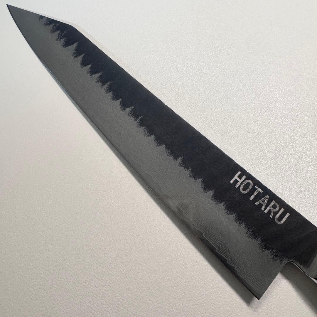 240mm黒打ちダマスカス　(切付型)牛刀シェフナイフ