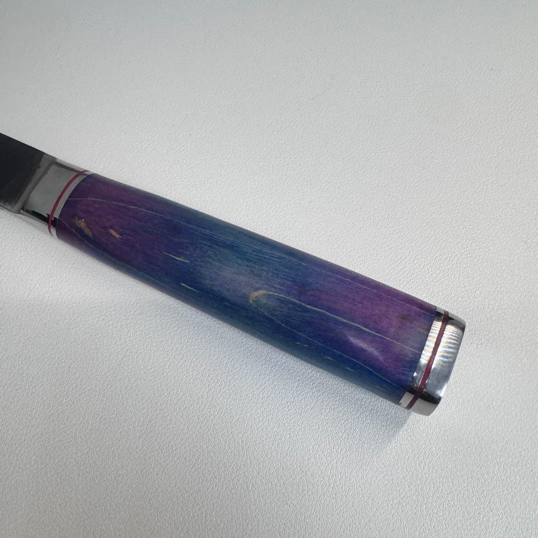 240mm黒打ちダマスカス　(切付型)牛刀シェフナイフ