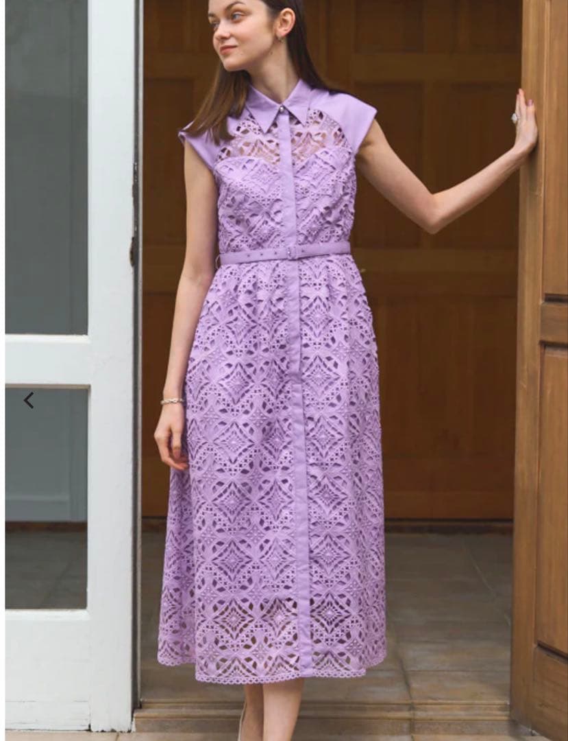 milkさま専用♡ERADIE フレンチケミカルレースシャツドレス