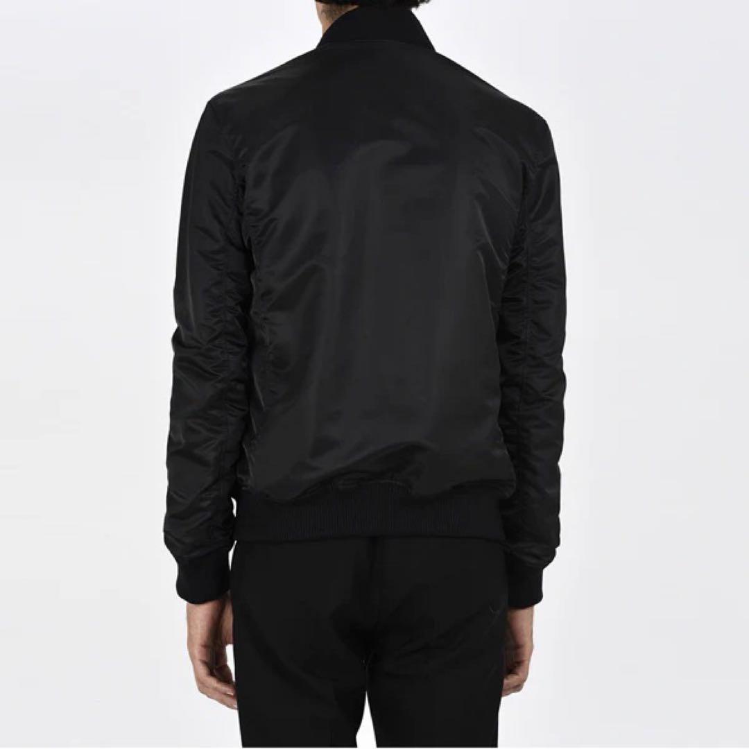 LAD MUSICIAN リバーシブル　ナイロンボンバージャケット　MA1 黒青