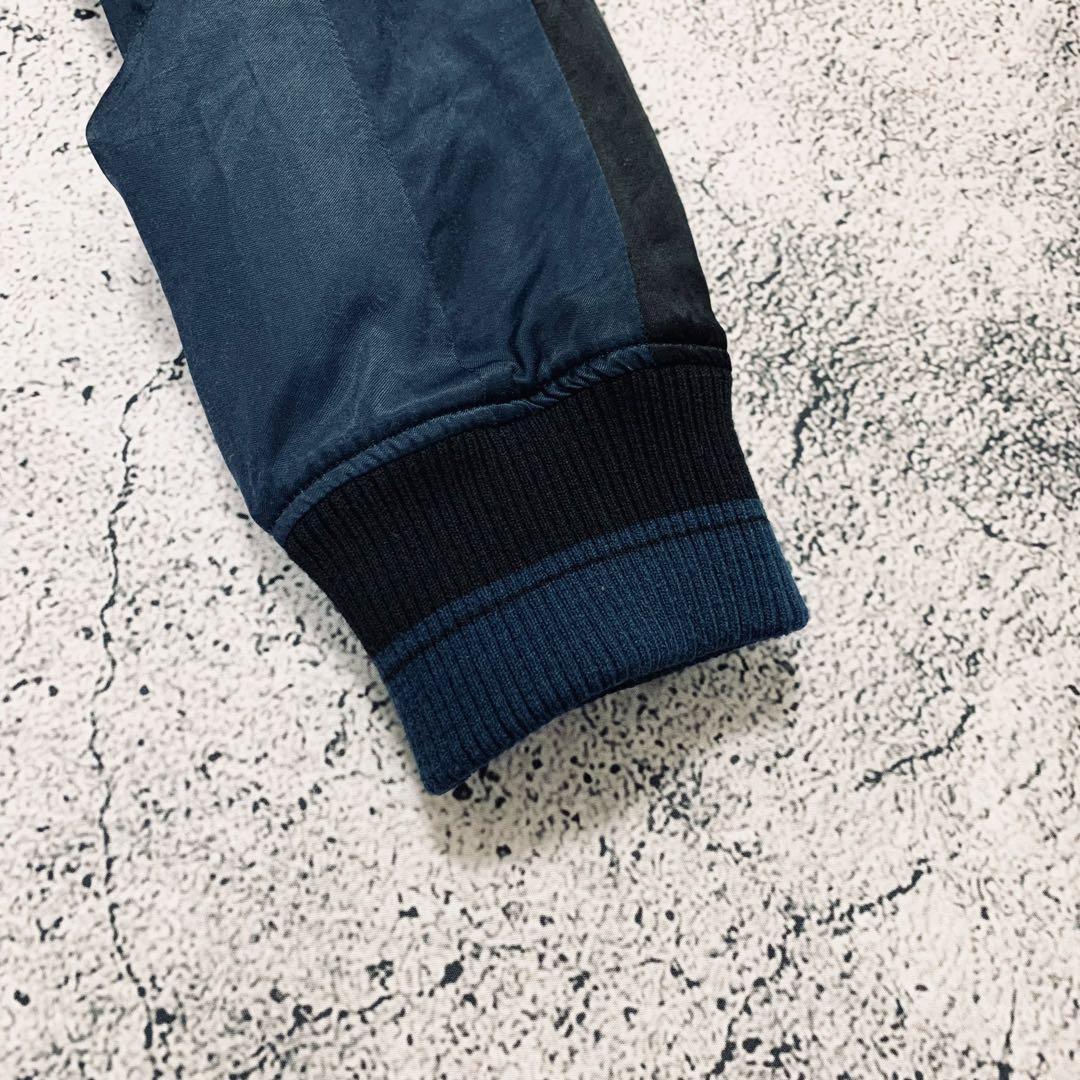 LAD MUSICIAN リバーシブル　ナイロンボンバージャケット　MA1 黒青