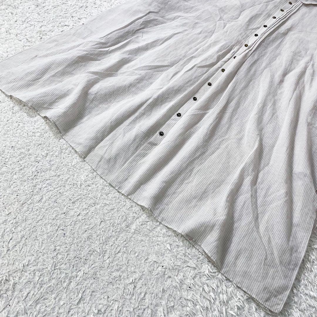 【極美品✨24ss】ババグーリ 手織りブラウス インドコットン ピンタック M