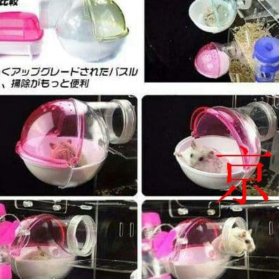 透明なハムスターケージ ハムスターハウス ペッ通気性抜群 3階京野奈伊出品6