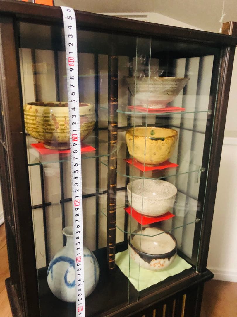 茶道を極める◼️蔵のお茶室に飾られていた、かなり可愛い抹茶専用の飾り棚、茶碗セット