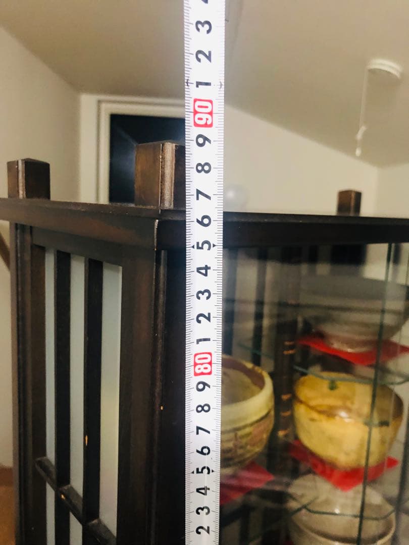 茶道を極める◼️蔵のお茶室に飾られていた、かなり可愛い抹茶専用の飾り棚、茶碗セット