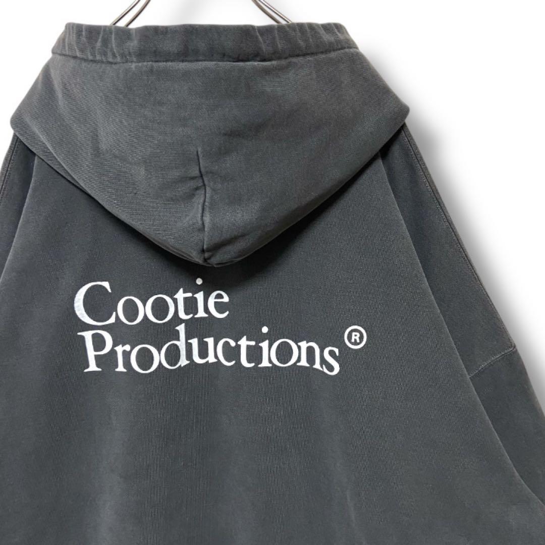 【希少XL・肉厚生地】COOTIE ピグメント ダイ パーカー 炭黒 降谷建志