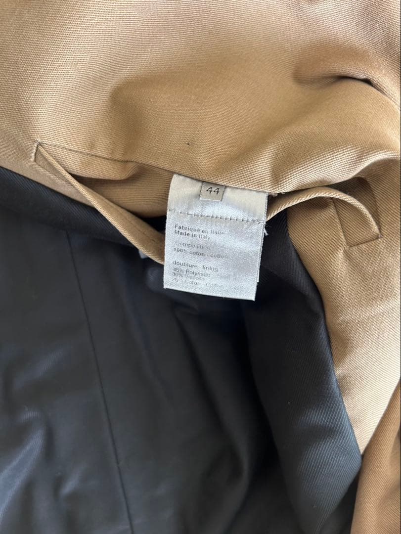 dior homme AW04 ベージュ　トレンチコート　44