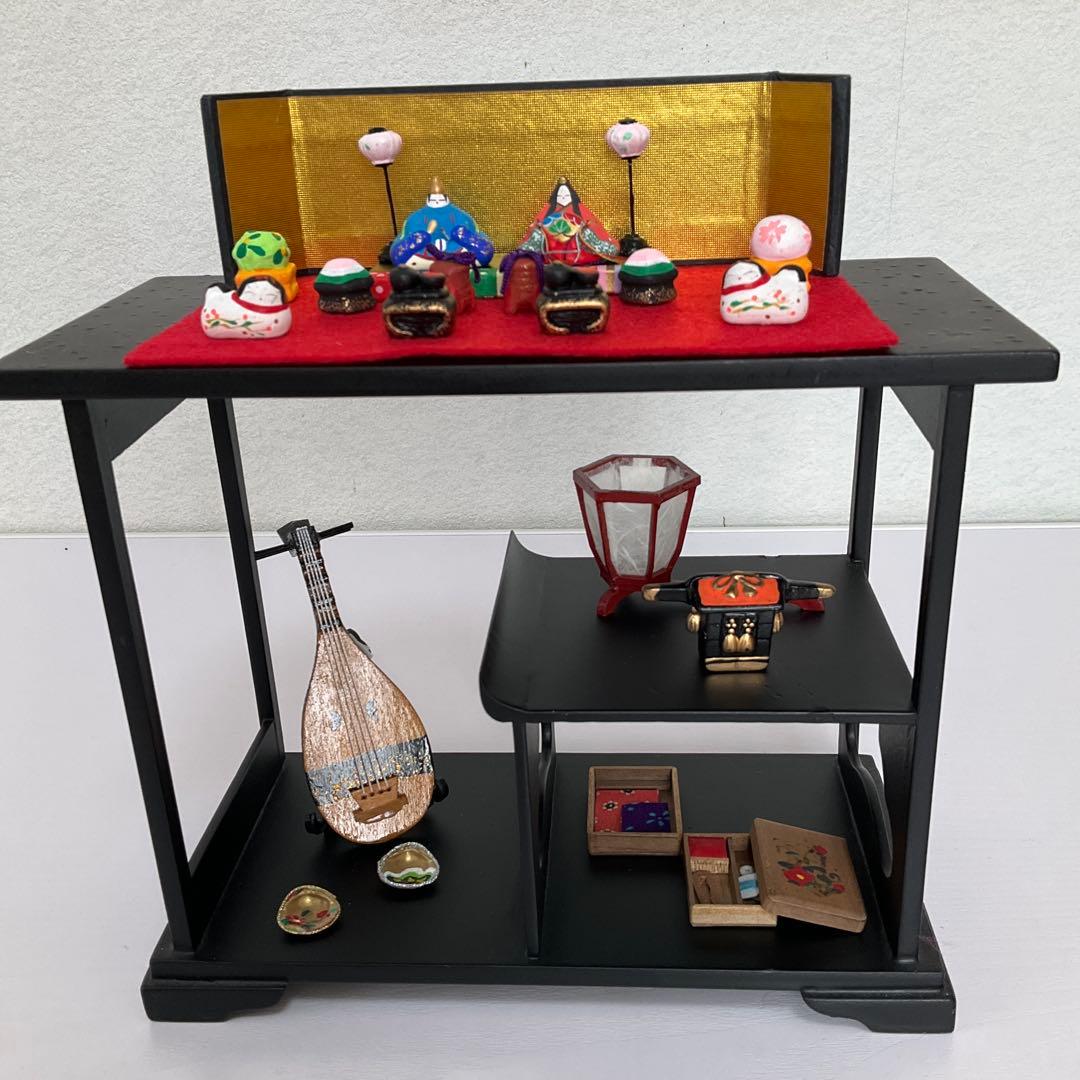 ひな祭り　ひな人形 陶器製 豆雛　ミニチュア