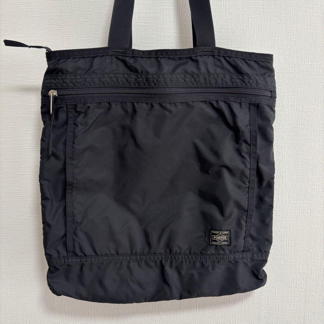【美品】PORTER ブラック トートバッグ ナイロン