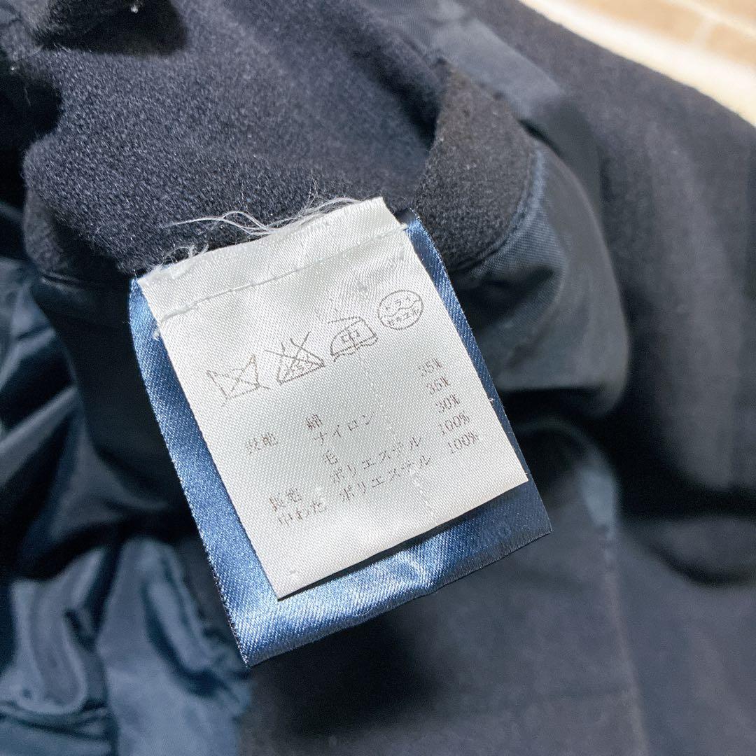 HERNO ヘルノ　ネイビー ステンカラーコート ウエストベルト　大きいサイズ