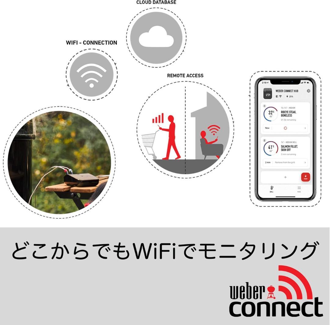 WEBER Connect Smart Grilling Hub 3203 温度