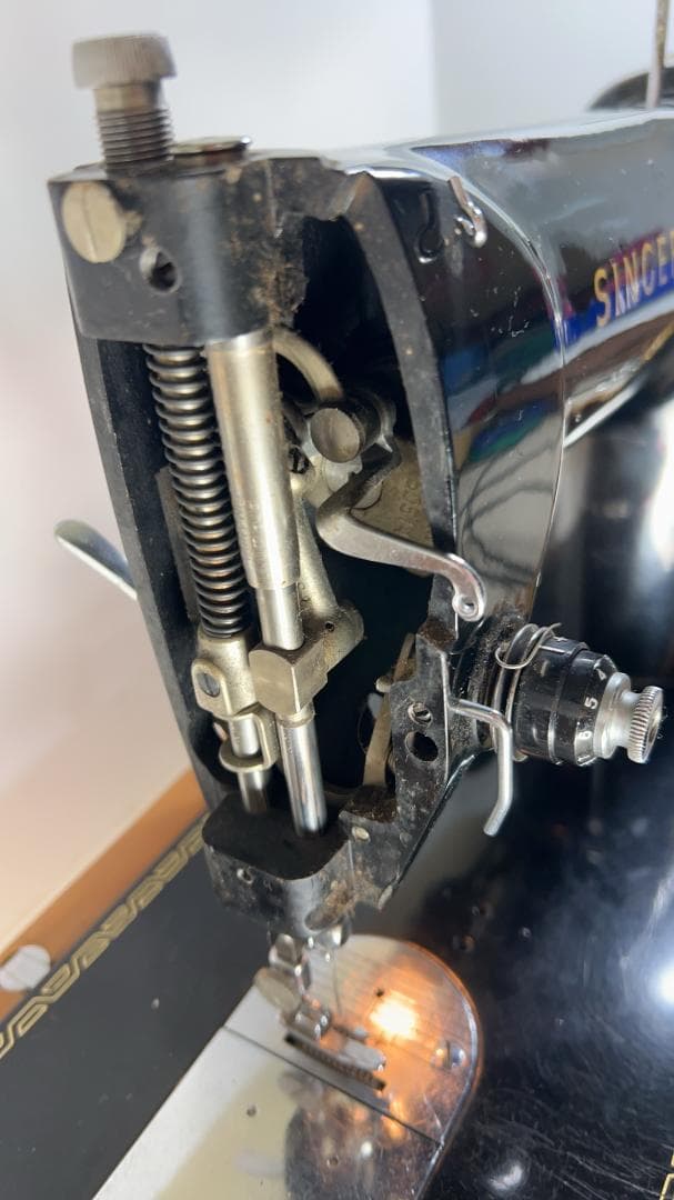 SINGER製　足踏みミシン　191U　通電○　レトロ