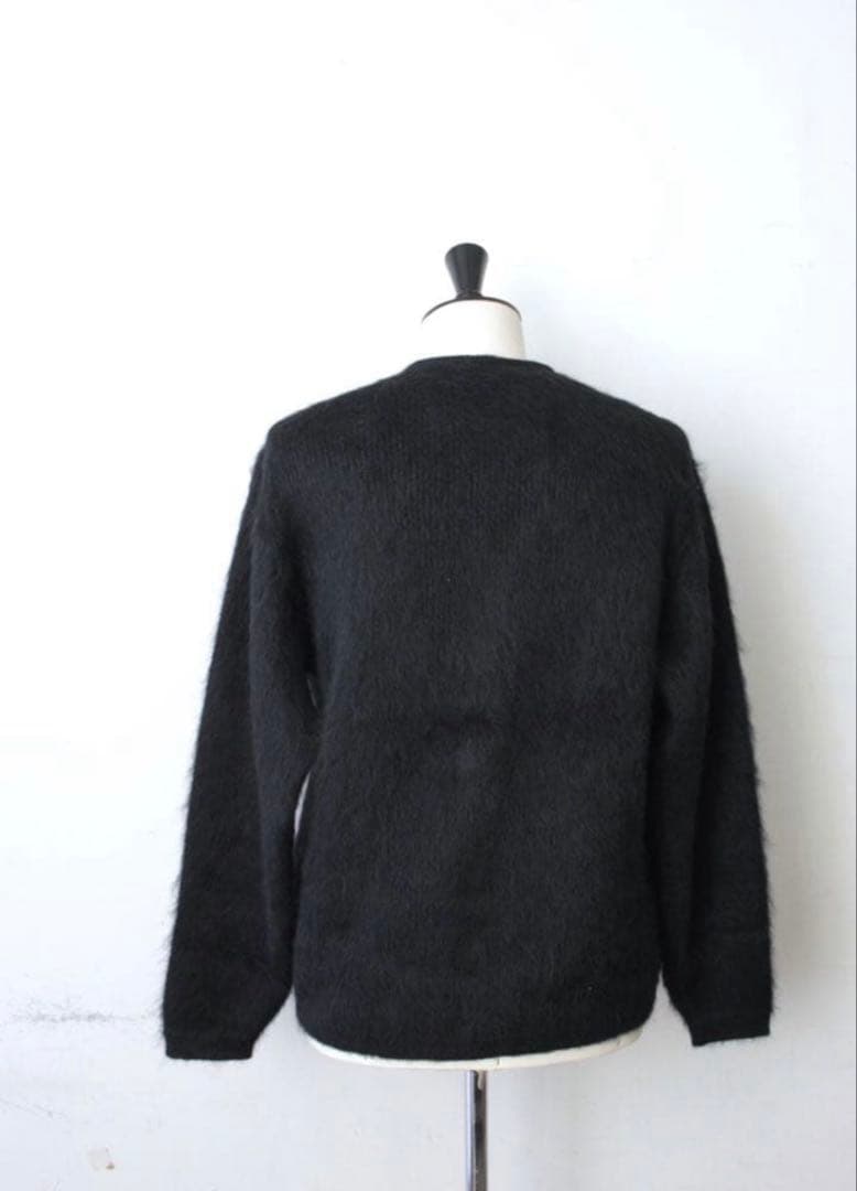 新品a.r.p.ShaggyMan MohairCardigan BLACK