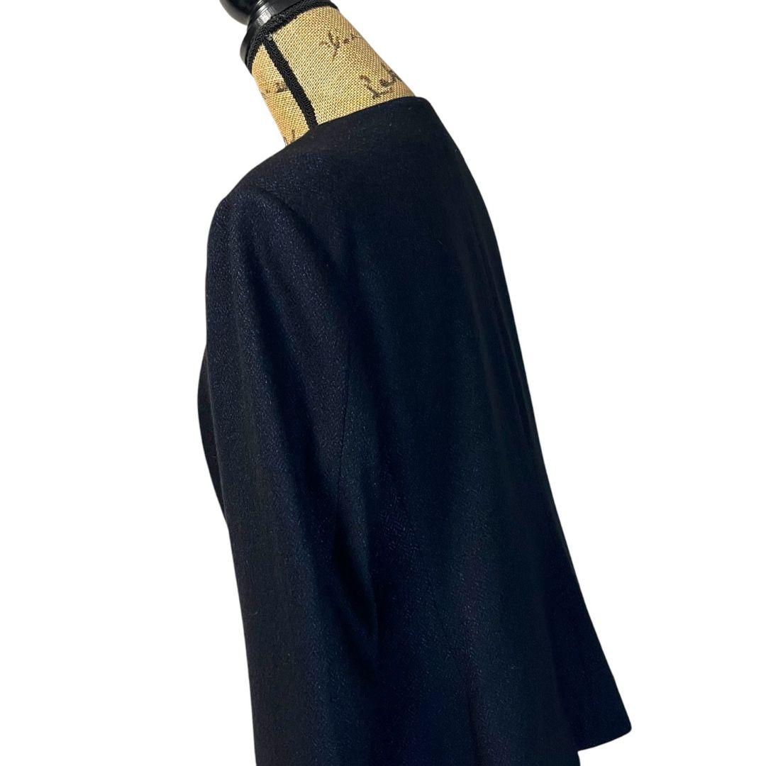 【大きいサイズ】【44】INDIVI ノーカラー パンツスーツセットアップ