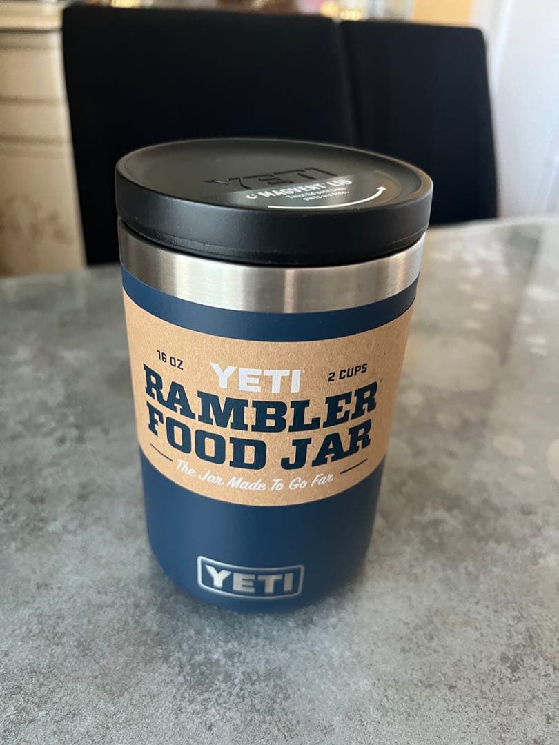 アメリカ正規品YETI Food Jar 16 oz ダークブルー