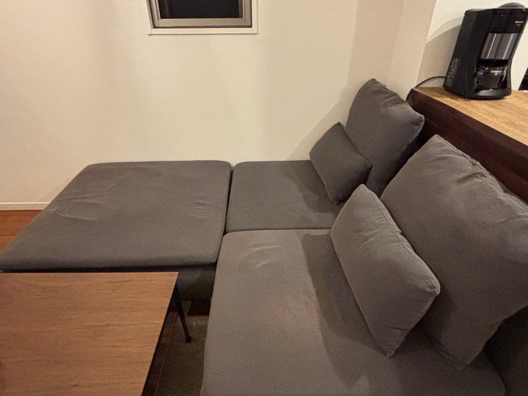 ソファ・グレーオットマン