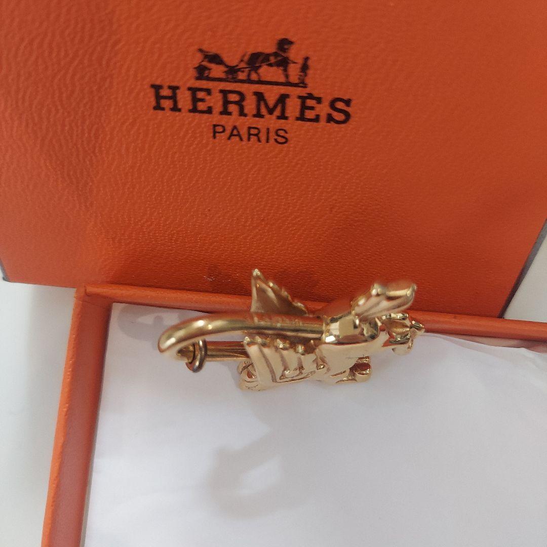 HERMÈS エルメス カデナ1993年限定 ペガサス 鍵 チャーム ゴールド