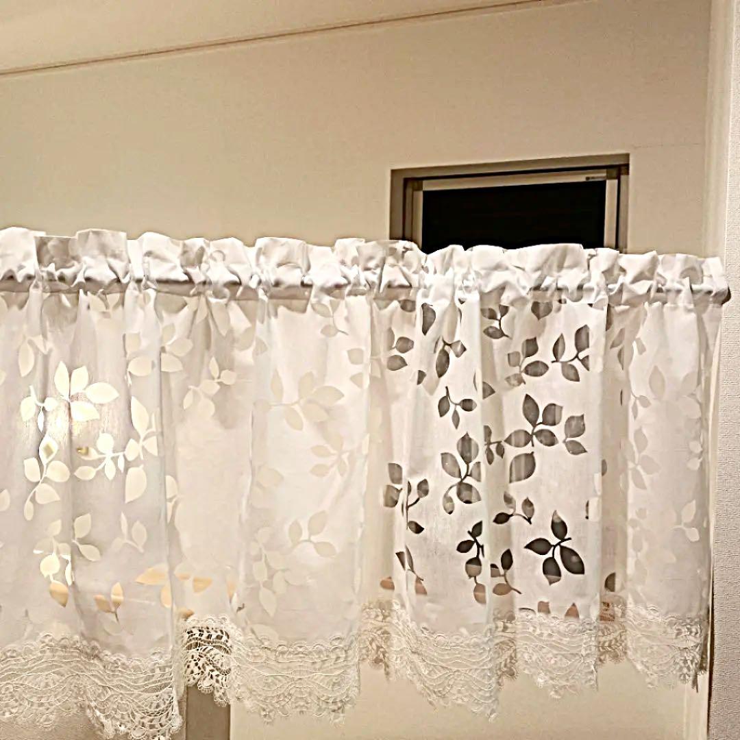 ☆カフェカーテン☆ハンドメイド♪レース♪