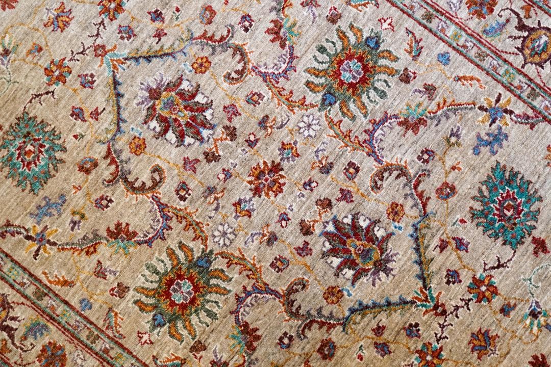 177×127cm アフガニスタン手織り絨毯 ガズニーウール ペルシャ