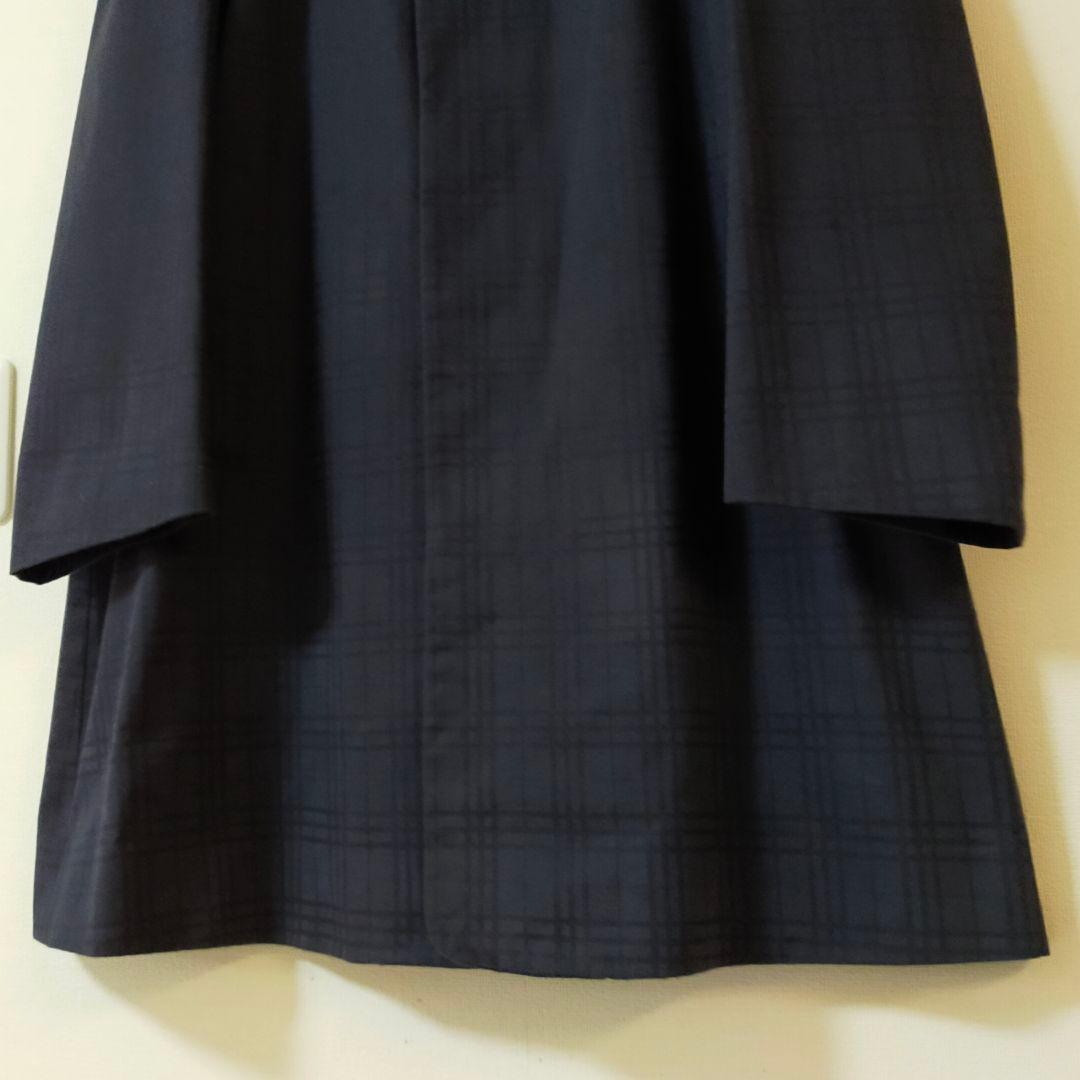 美品　英国製　BURBERRY 　チェック柄　ロングステンカラーコート