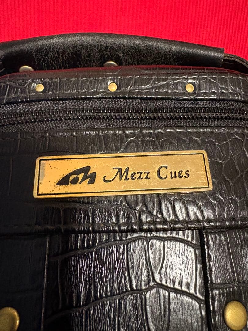 ビリヤード　キューケース MEZZ 3×5クロコダイル風 黒