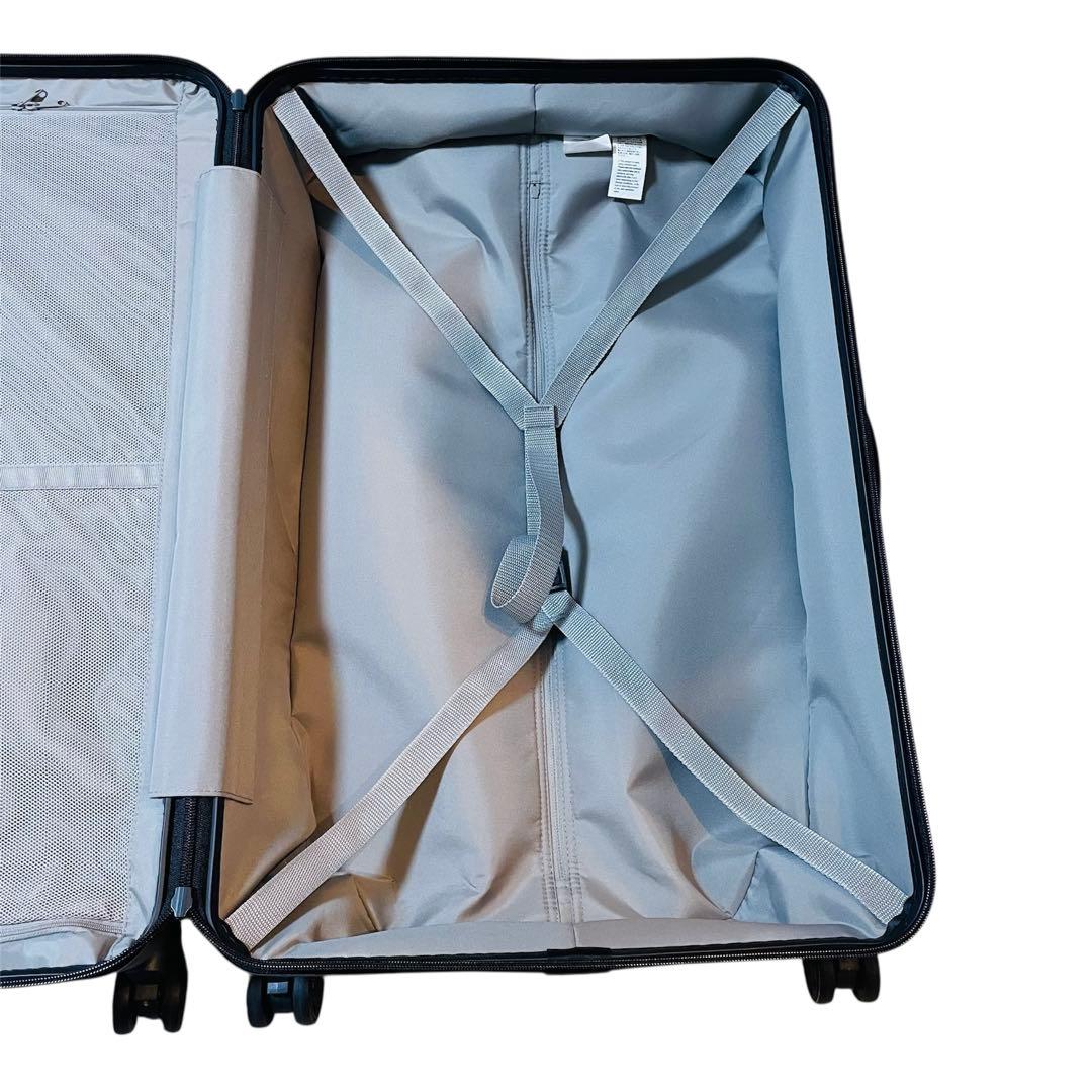 無印良品 バーを自由に調節できる キャリーケース グレー 75L