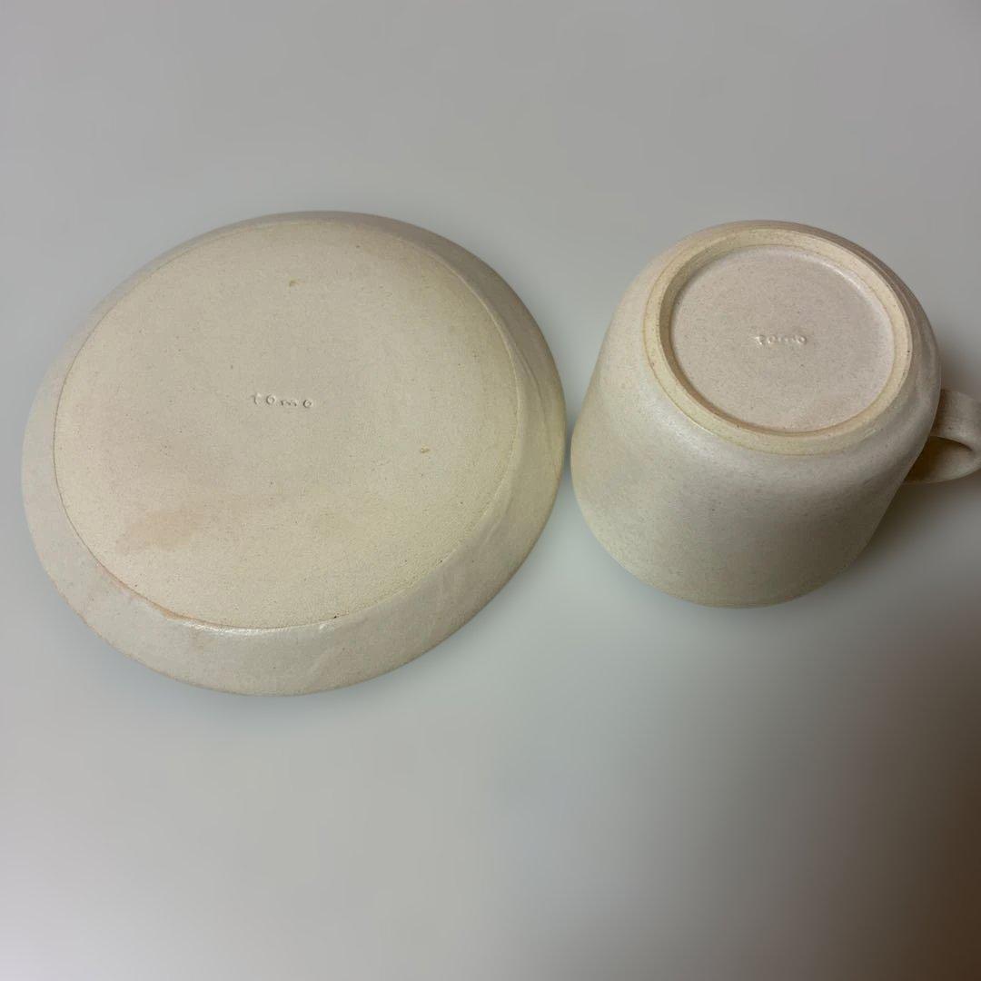 【訳あり】　佐野智子　tomokoubou カフェカップ　カフェプレート