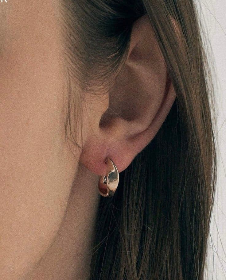 【juju】　ete　エテ　ピンクゴールド フープピアス
